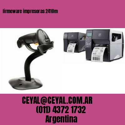 firmeware impresoras 2410m