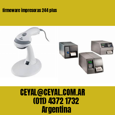 firmeware impresoras 244 plus