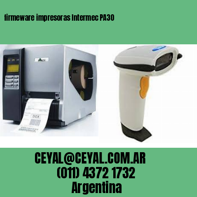 firmeware impresoras Intermec PA30