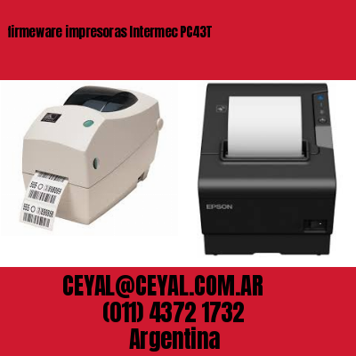 firmeware impresoras Intermec PC43T