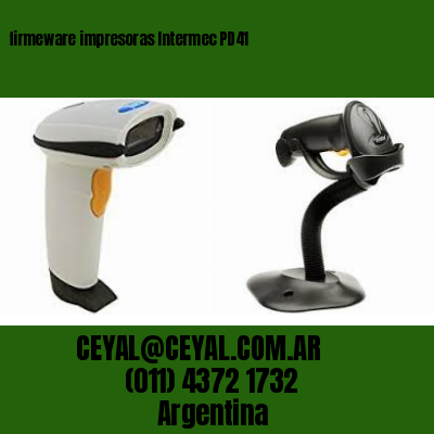 firmeware impresoras Intermec PD41