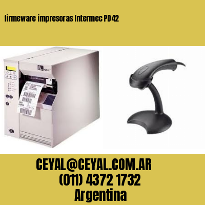 firmeware impresoras Intermec PD42