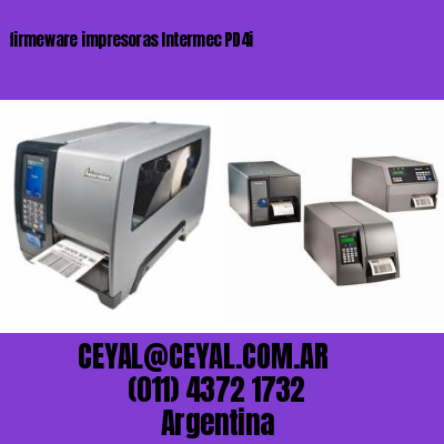 firmeware impresoras Intermec PD4i