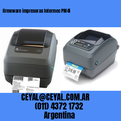 firmeware impresoras Intermec PM4i