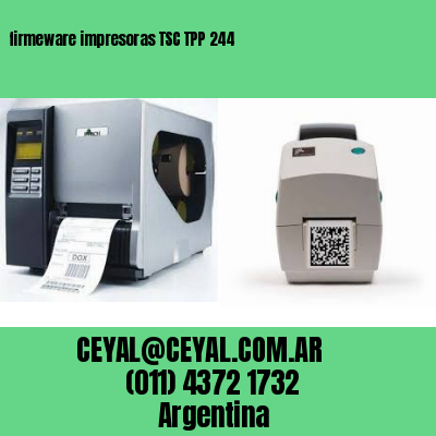 firmeware impresoras TSC TPP 244
