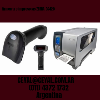 firmeware impresoras ZEBRA GC420