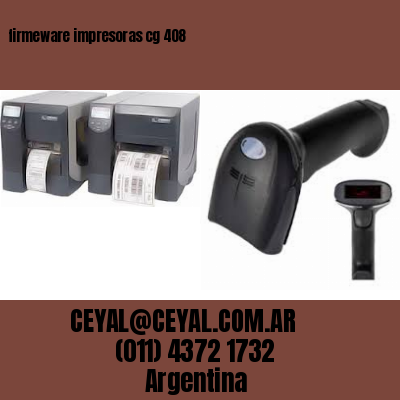 firmeware impresoras cg 408