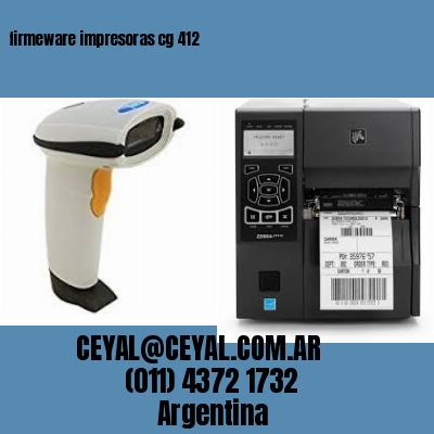 firmeware impresoras cg 412