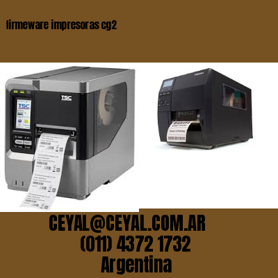 firmeware impresoras cg2