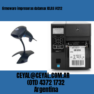 firmeware impresoras datamax ICLAS I4212