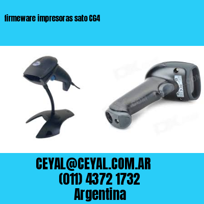 firmeware impresoras sato CG4