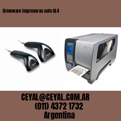 firmeware impresoras sato GL4