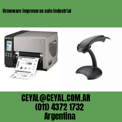 firmeware impresoras sato industrial
