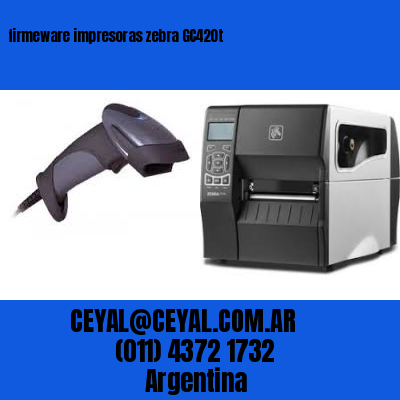 firmeware impresoras zebra GC420t