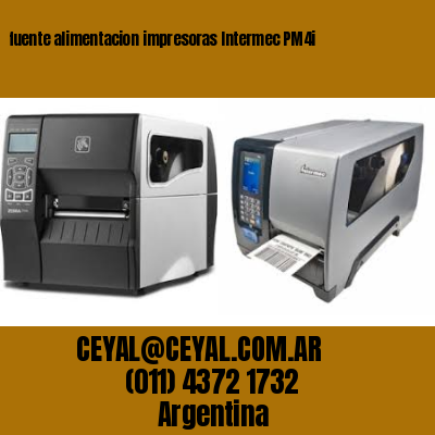 fuente alimentacion impresoras Intermec PM4i