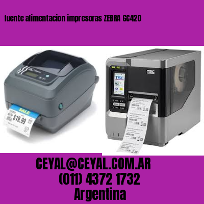 fuente alimentacion impresoras ZEBRA GC420