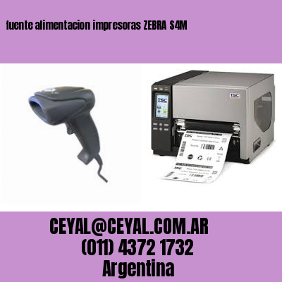 fuente alimentacion impresoras ZEBRA S4M