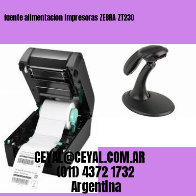 fuente alimentacion impresoras ZEBRA ZT230