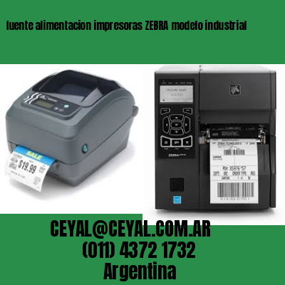 fuente alimentacion impresoras ZEBRA modelo industrial