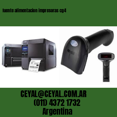 fuente alimentacion impresoras cg4