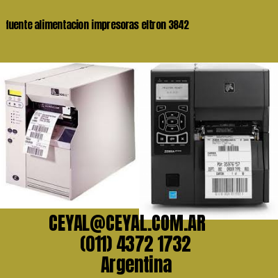 fuente alimentacion impresoras eltron 3842