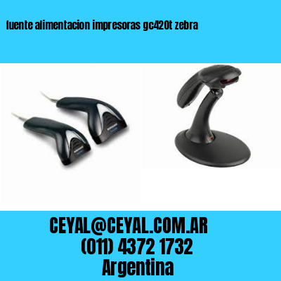 fuente alimentacion impresoras gc420t zebra