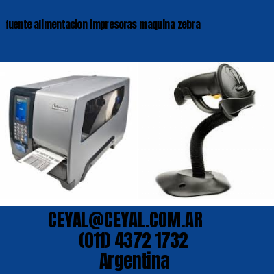 fuente alimentacion impresoras maquina zebra
