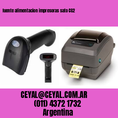 fuente alimentacion impresoras sato CG2