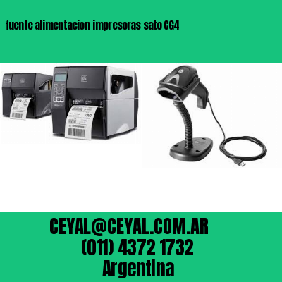 fuente alimentacion impresoras sato CG4