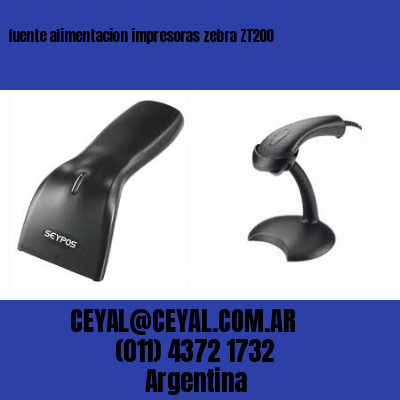 fuente alimentacion impresoras zebra ZT200