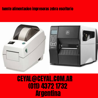 fuente alimentacion impresoras zebra escritorio
