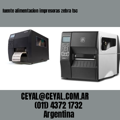 fuente alimentacion impresoras zebra tsc