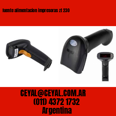 fuente alimentacion impresoras zt 230