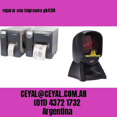 reparar una impresora gk420t