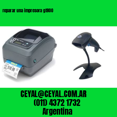 reparar una impresora gt800