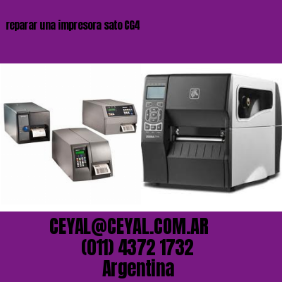 reparar una impresora sato CG4