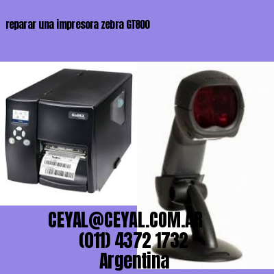 reparar una impresora zebra GT800