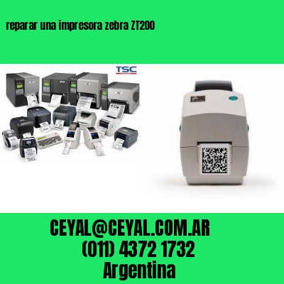 reparar una impresora zebra ZT200
