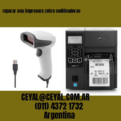reparar una impresora zebra codificadoras