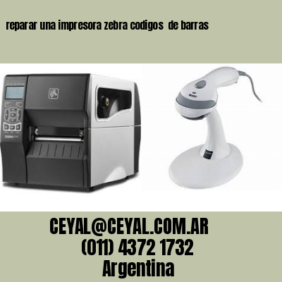 reparar una impresora zebra codigos  de barras
