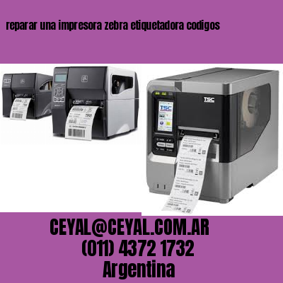 reparar una impresora zebra etiquetadora codigos