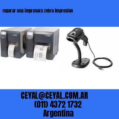 reparar una impresora zebra impresion