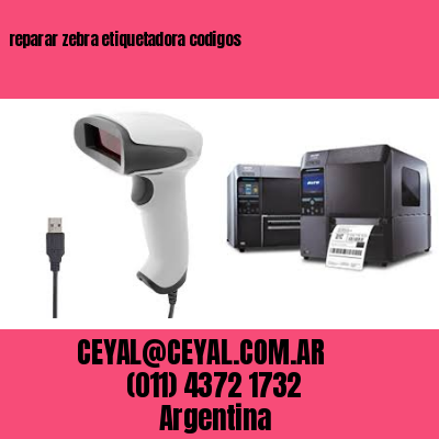 reparar zebra etiquetadora codigos