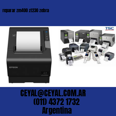 reparar zm400 zt230 zebra