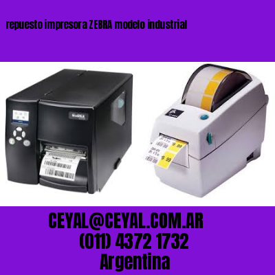 repuesto impresora ZEBRA modelo industrial