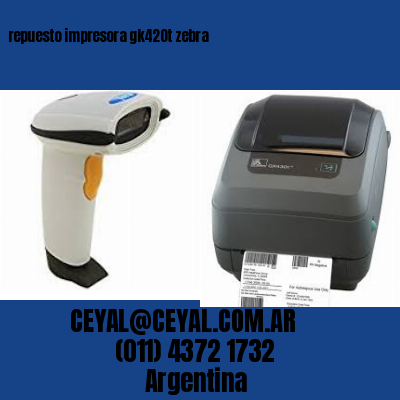 repuesto impresora gk420t zebra