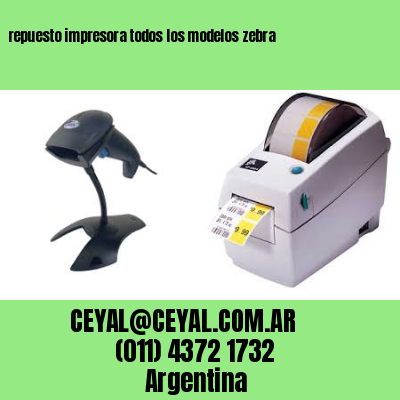 repuesto impresora todos los modelos zebra
