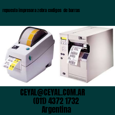 repuesto impresora zebra codigos  de barras