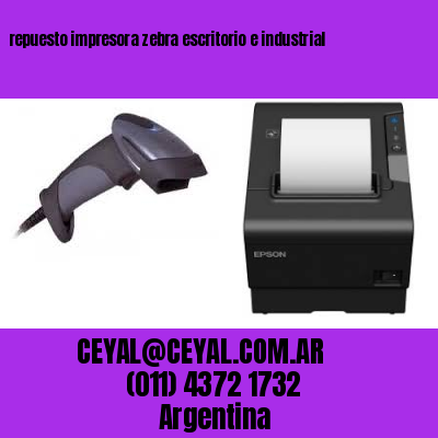 repuesto impresora zebra escritorio e industrial