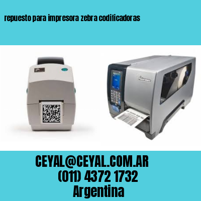 repuesto para impresora zebra codificadoras